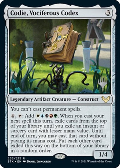 Codie, Vociferous Codex (Promo Pack) [Strixhaven: School of Mages Promos] | L.A. Mood Comics and Games