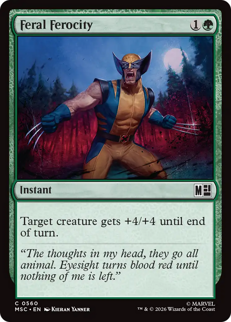 Feral Ferocity [Marvel Super Heroes Commander] | L.A. Mood Comics and Games