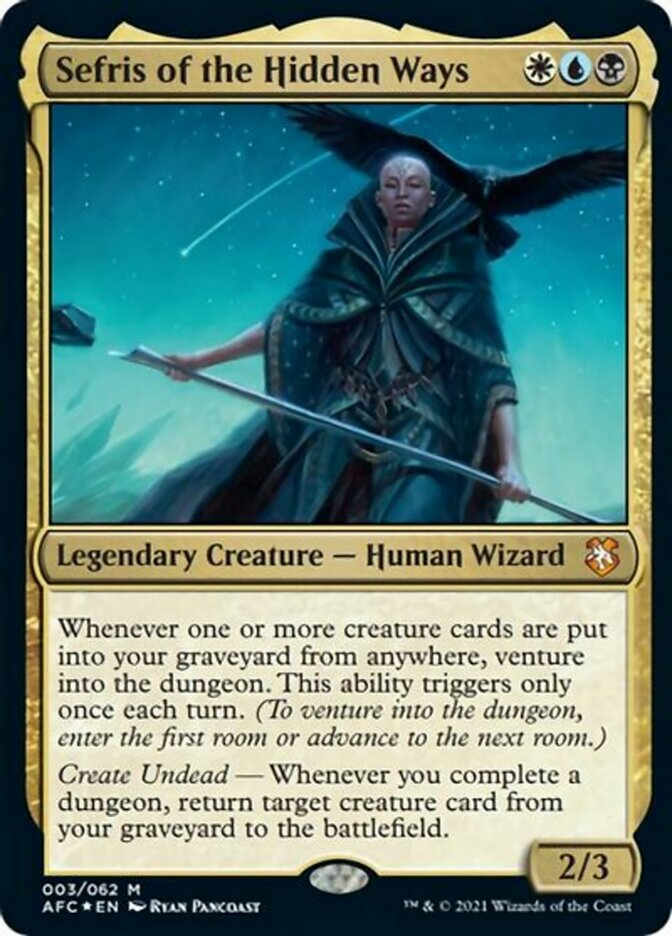 Sefris of the Hidden Ways (Display Commander) [Dungeons & Dragons: Adventures in the Forgotten Realms Commander] | L.A. Mood Comics and Games