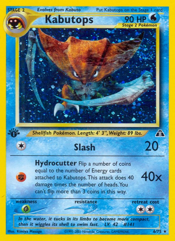 Kabutops (6/75) [Neo Discovery 1st Edition] | L.A. Mood Comics and Games