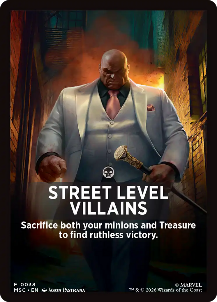Street Level Villains Theme Card [Marvel Super Heroes Commander] | L.A. Mood Comics and Games