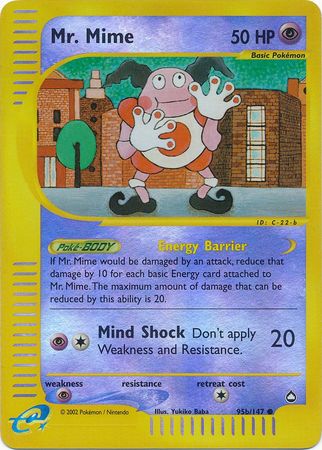 Mr Mime (95b/147) [Aquapolis] | L.A. Mood Comics and Games