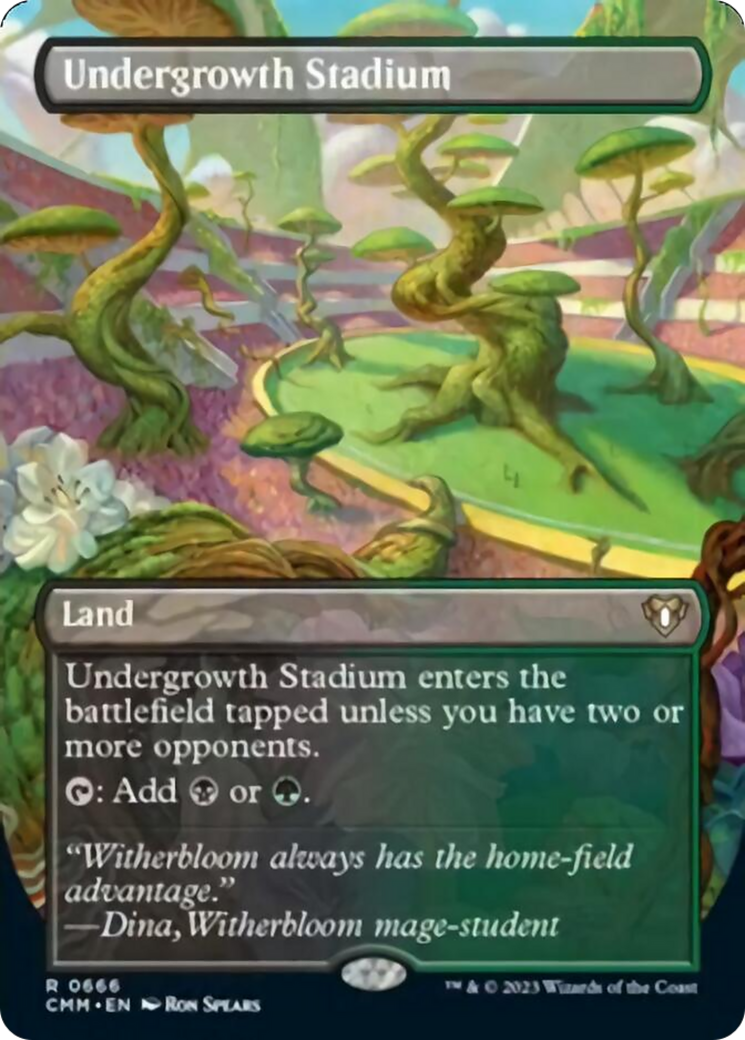 Undergrowth Stadium (Borderless Alternate Art) [Commander Masters] | L.A. Mood Comics and Games