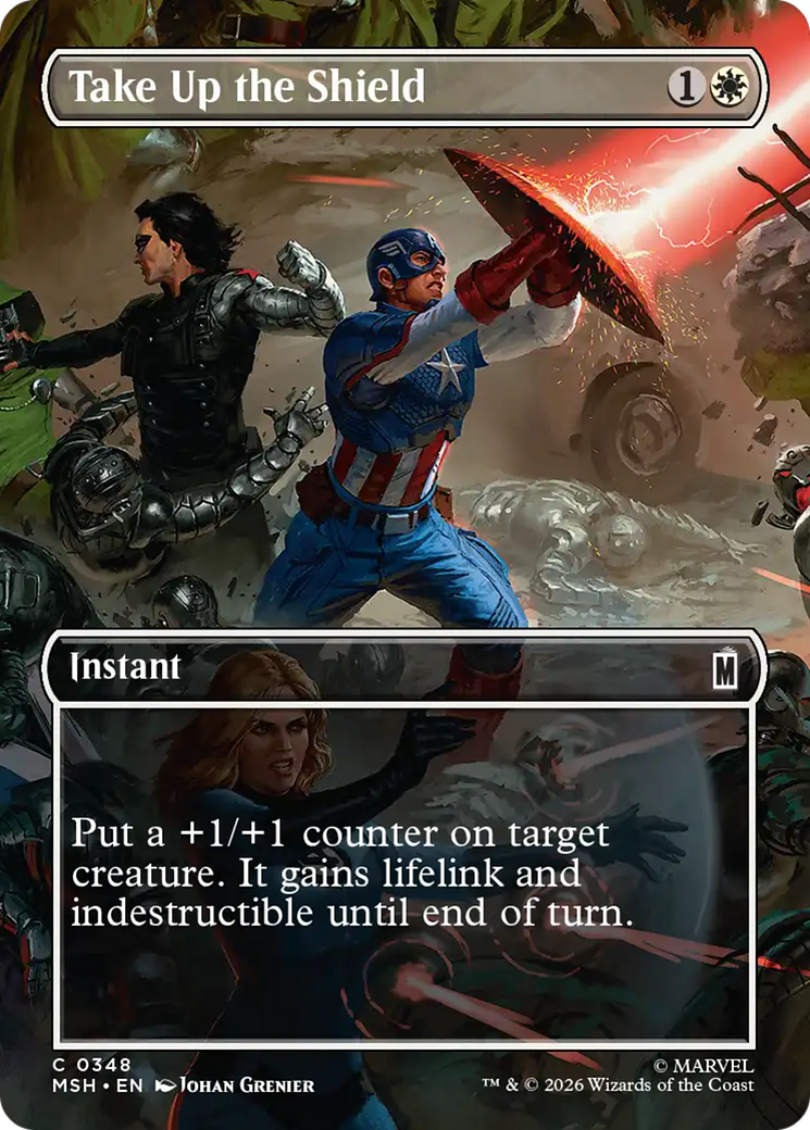 Take Up the Shield (Borderless) [Marvel Super Heroes] | L.A. Mood Comics and Games