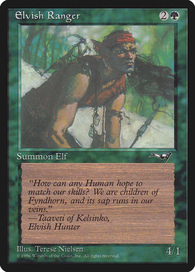 Elvish Ranger (Insect on Back) [Alliances] | L.A. Mood Comics and Games