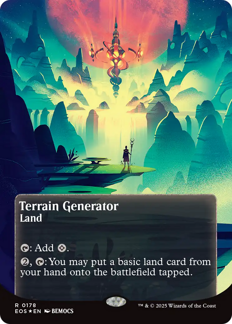 Terrain Generator (0178) (Borderless) (Galaxy Foil) [Edge of Eternities: Stellar Sights] | L.A. Mood Comics and Games