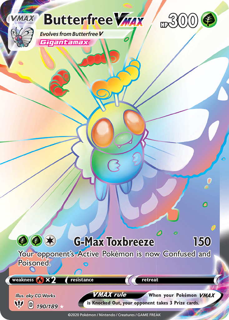 Butterfree VMAX (190/189) [Sword & Shield: Darkness Ablaze] | L.A. Mood Comics and Games