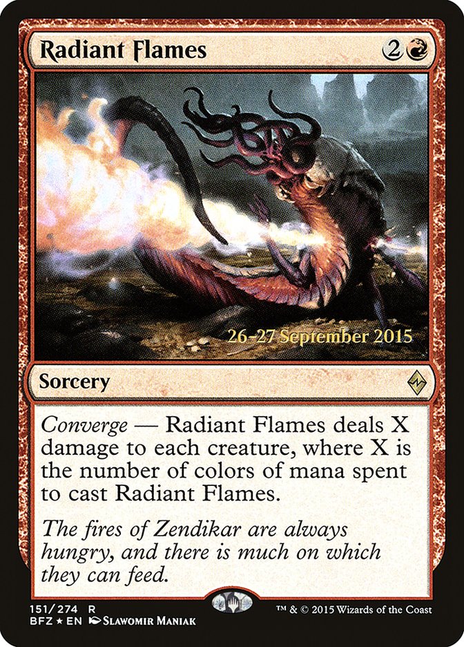 Radiant Flames [Battle for Zendikar Prerelease Promos] | L.A. Mood Comics and Games