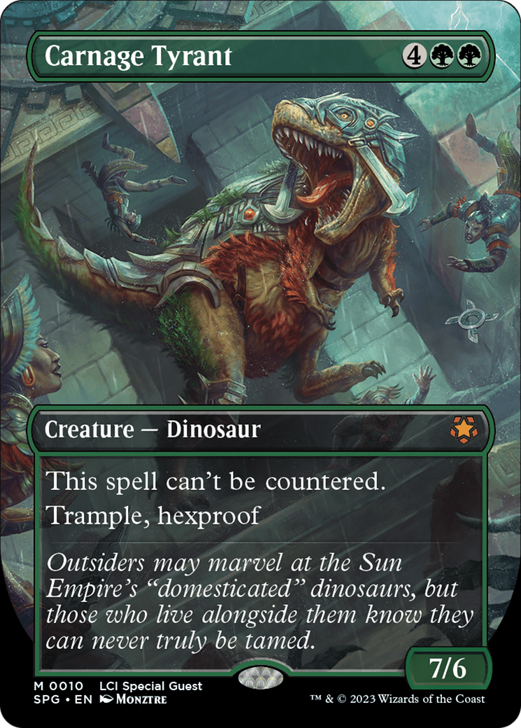Carnage Tyrant (Borderless) [The Lost Caverns of Ixalan Special Guests] | L.A. Mood Comics and Games