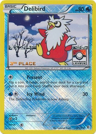Delibird (38/149) (League Promo 3rd Place) [Black & White: Boundaries Crossed] | L.A. Mood Comics and Games