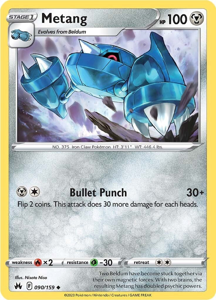 Metang (090/159) [Sword & Shield: Crown Zenith] | L.A. Mood Comics and Games