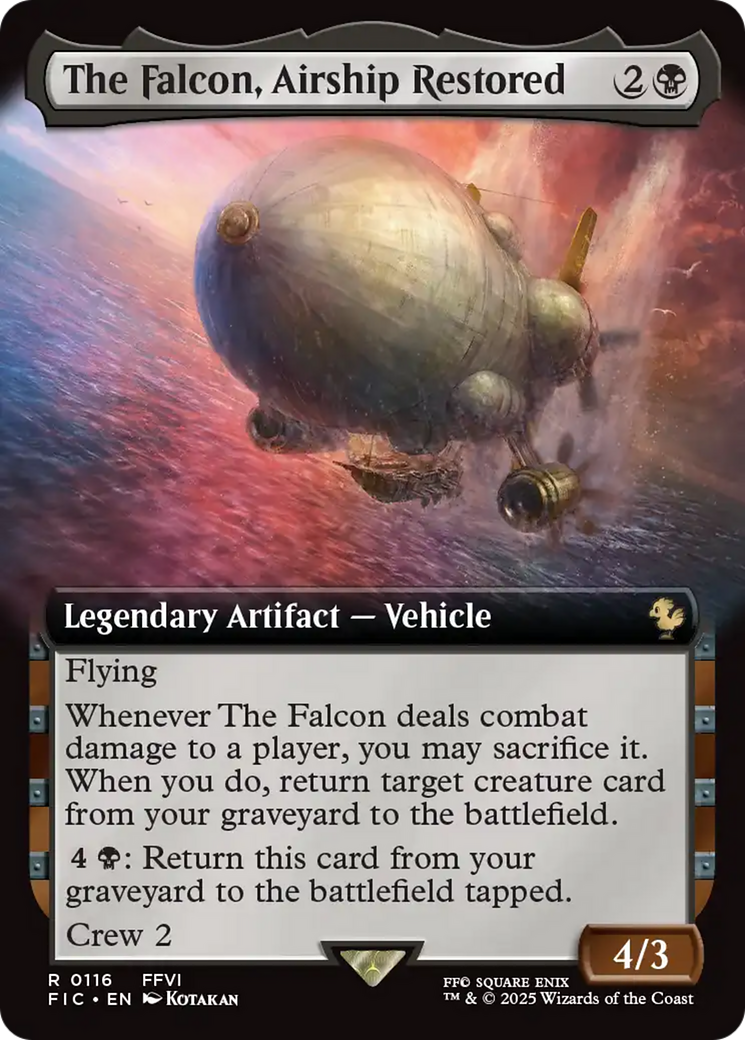 The Falcon, Airship Restored (Extended Art) [FINAL FANTASY Commander] | L.A. Mood Comics and Games