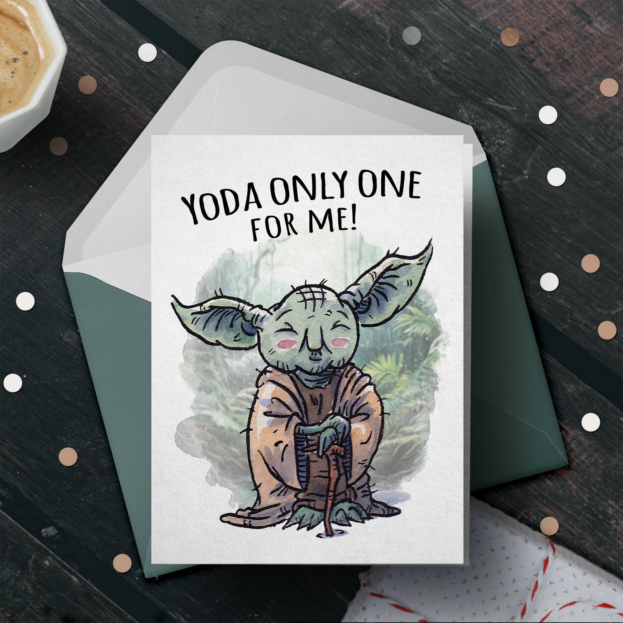 "You-da only One" - Sci-Fi Space Valentine Anniversary Card | L.A. Mood Comics and Games