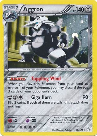 Aggron (80/124) (Cosmos Holo) [Black & White: Dragons Exalted] | L.A. Mood Comics and Games