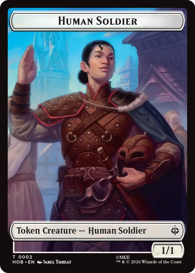 Human Soldier // Dwarf Double-Sided Token [The Hobbit Tokens] | L.A. Mood Comics and Games