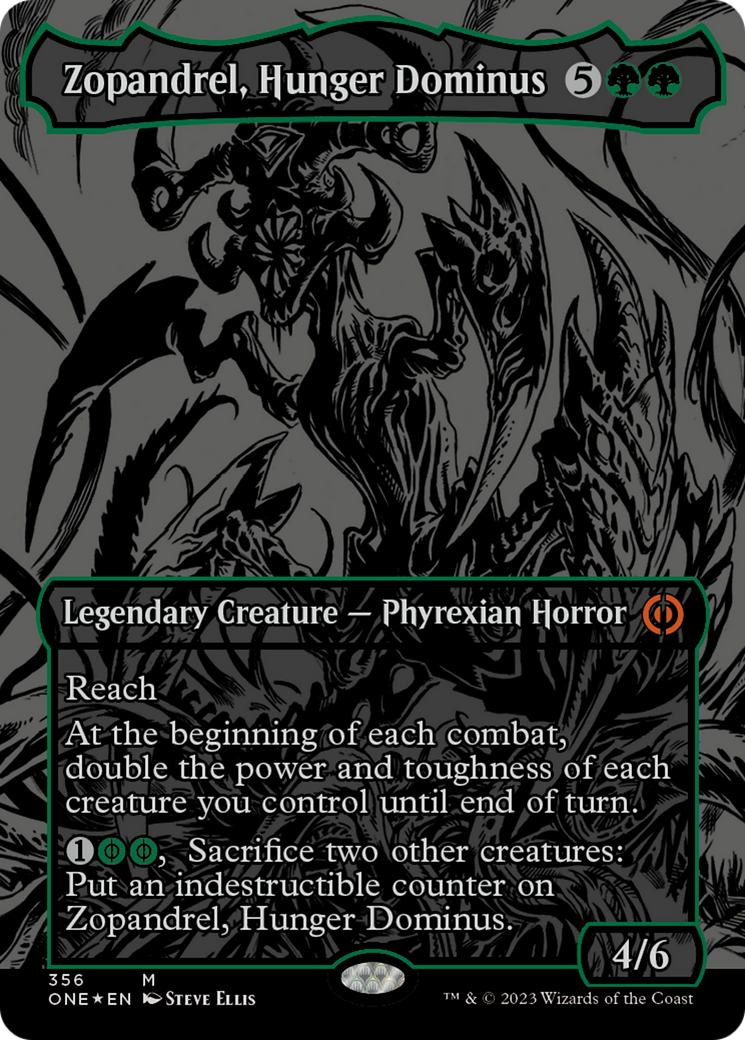 Zopandrel, Hunger Dominus (Oil Slick Raised Foil) [Phyrexia: All Will Be One] | L.A. Mood Comics and Games