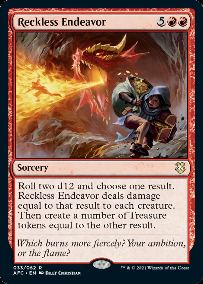Reckless Endeavor [Dungeons & Dragons: Adventures in the Forgotten Realms Commander] | L.A. Mood Comics and Games