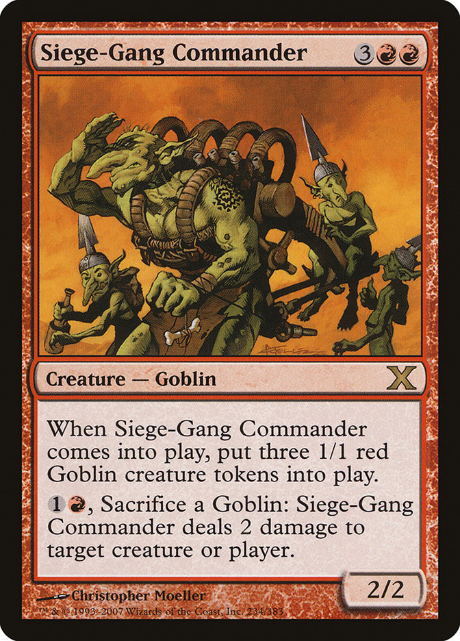 Siege-Gang Commander [Tenth Edition] | L.A. Mood Comics and Games