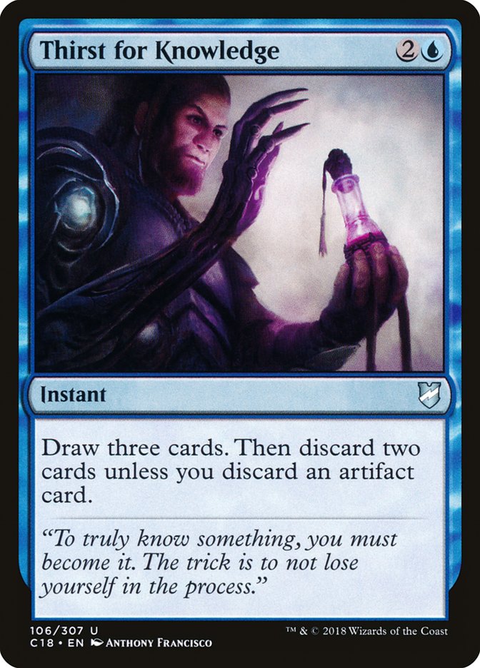 Thirst for Knowledge [Commander 2018] | L.A. Mood Comics and Games