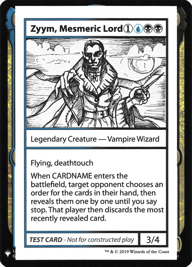 Zyym, Mesmeric Lord [Mystery Booster Playtest Cards] | L.A. Mood Comics and Games