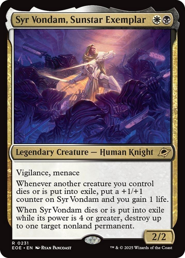 Syr Vondam, Sunstar Exemplar [Edge of Eternities] | L.A. Mood Comics and Games