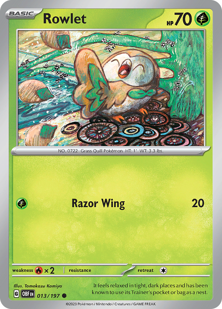 Rowlet (013/197) [Scarlet & Violet: Obsidian Flames] | L.A. Mood Comics and Games