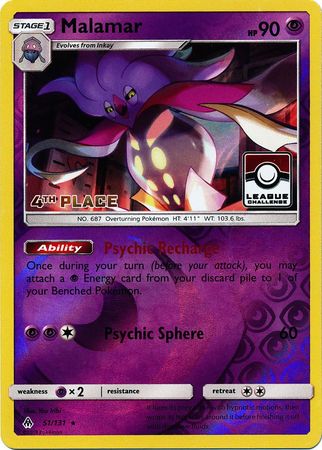 Malamar (51/131) (League Promo 4th Place) [Sun & Moon: Forbidden Light] | L.A. Mood Comics and Games