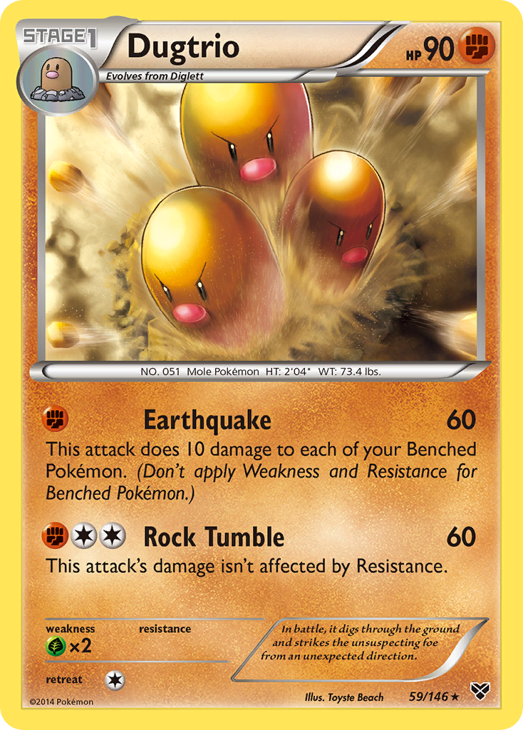 Dugtrio (59/146) [XY: Base Set] | L.A. Mood Comics and Games