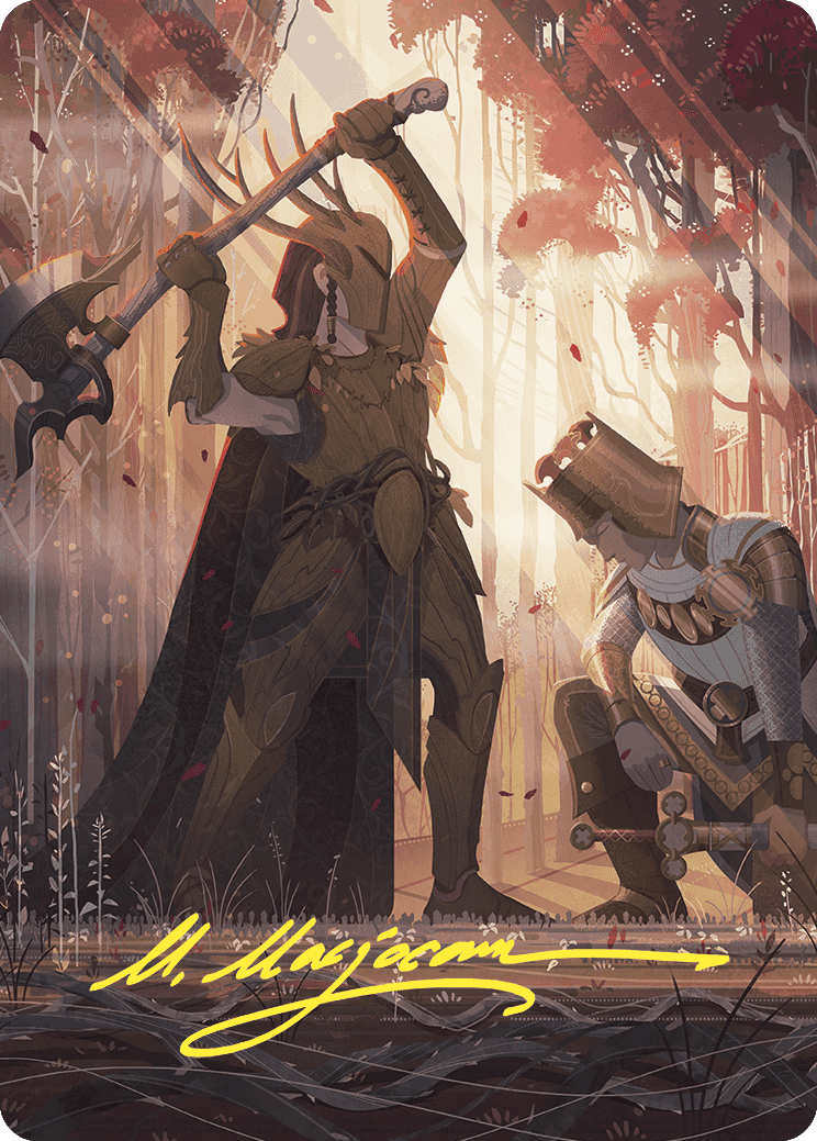 Karmic Justice Art Card (Gold-Stamped Signature) [Wilds of Eldraine Art Series] | L.A. Mood Comics and Games