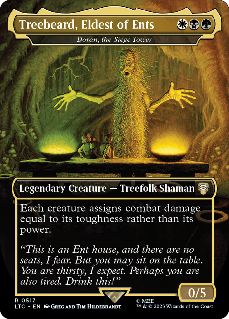 Treebeard, Eldest of Ents - Doran, the Siege Tower (Borderless) [The Lord of the Rings: Tales of Middle-Earth Commander] | L.A. Mood Comics and Games