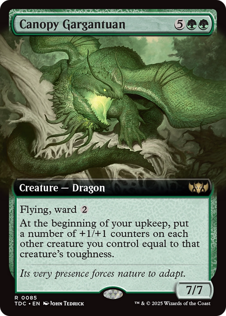 Canopy Gargantuan (Extended Art) [Tarkir: Dragonstorm Commander] | L.A. Mood Comics and Games