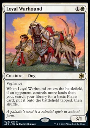 Loyal Warhound (Promo Pack) [Dungeons & Dragons: Adventures in the Forgotten Realms Promos] | L.A. Mood Comics and Games