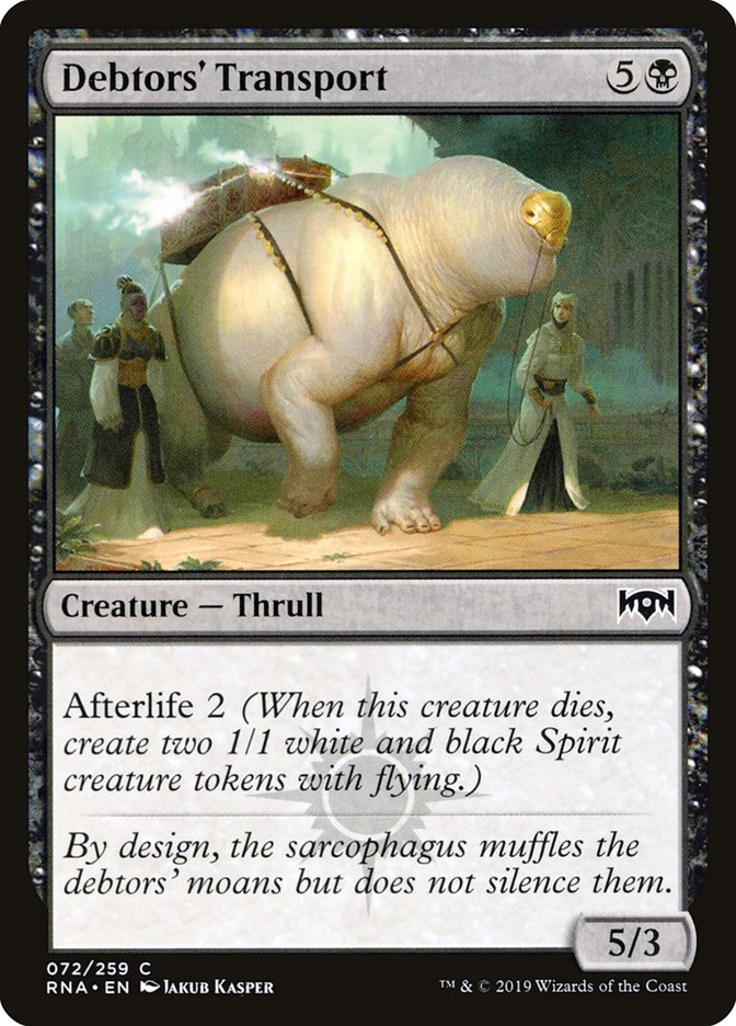 Debtors' Transport [Ravnica Allegiance] | L.A. Mood Comics and Games