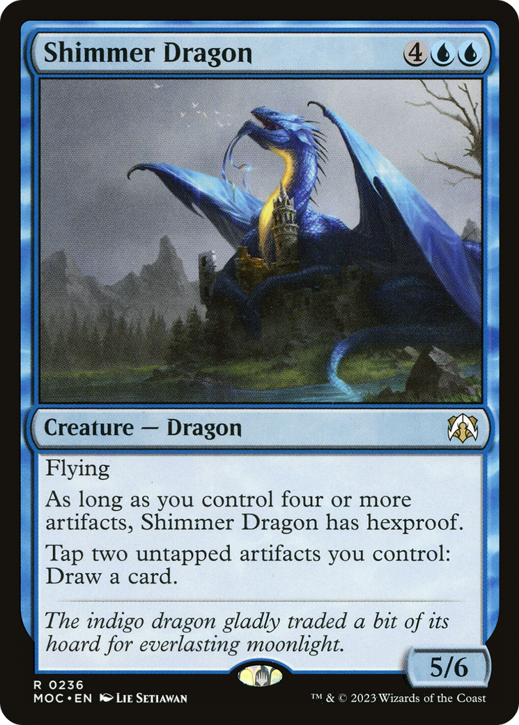 Shimmer Dragon [March of the Machine Commander] | L.A. Mood Comics and Games