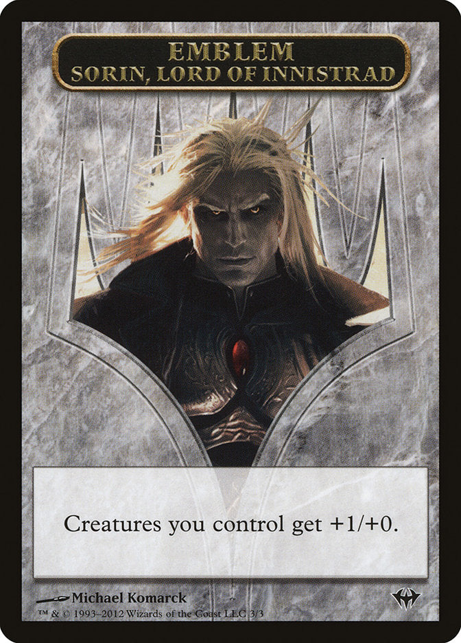 Sorin, Lord of Innistrad Emblem [Dark Ascension Tokens] | L.A. Mood Comics and Games