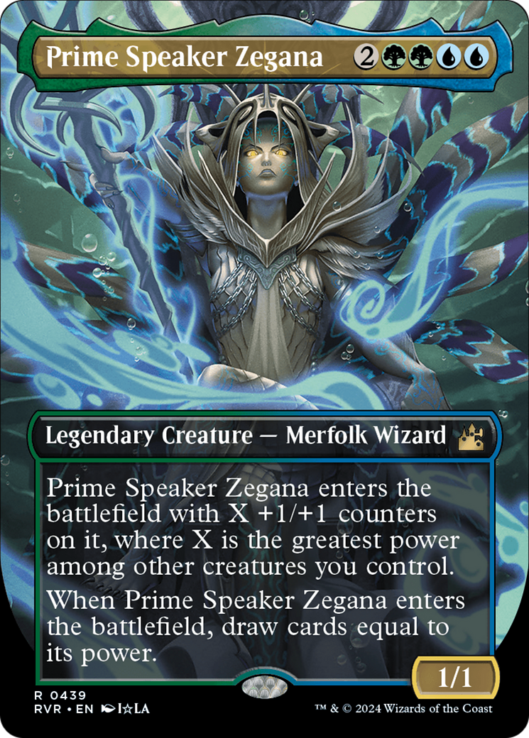 Prime Speaker Zegana (Anime Borderless) [Ravnica Remastered] | L.A. Mood Comics and Games
