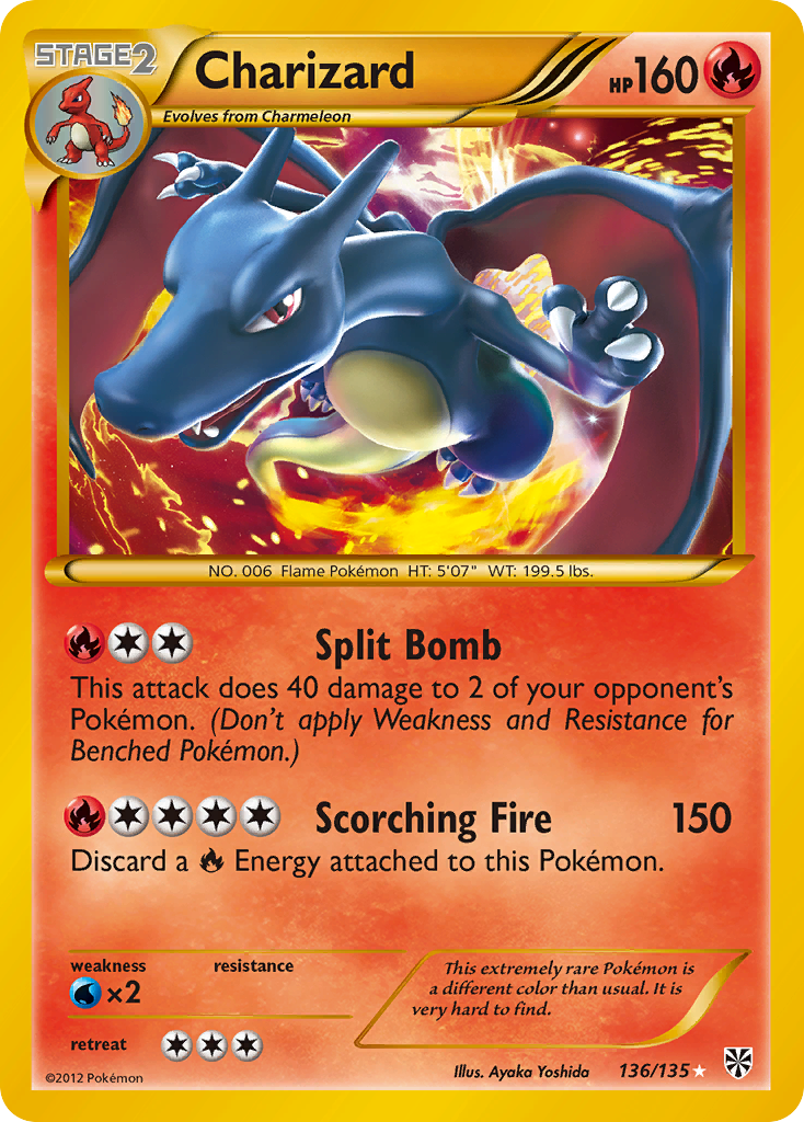 Charizard (136/135) [Black & White: Plasma Storm] | L.A. Mood Comics and Games
