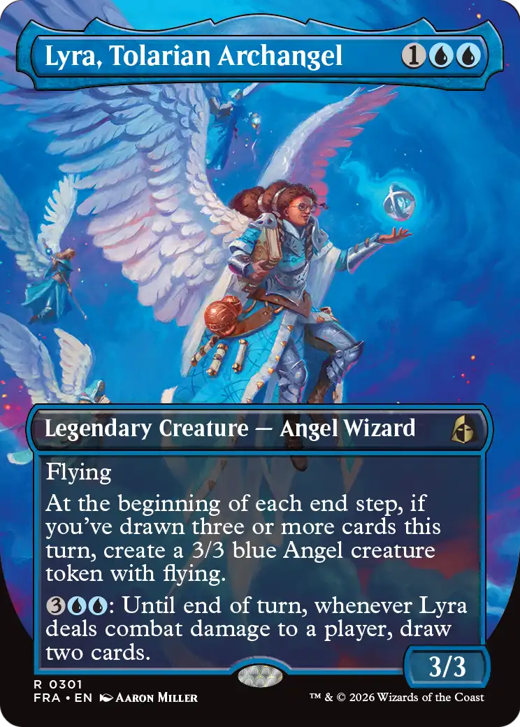 Lyra, Tolarian Archangel (Borderless) [Reality Fracture] | L.A. Mood Comics and Games