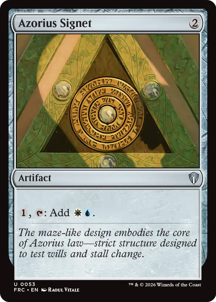 Azorius Signet [Reality Fracture Commander] | L.A. Mood Comics and Games