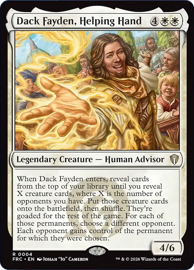 Dack Fayden, Helping Hand [Reality Fracture Commander] | L.A. Mood Comics and Games