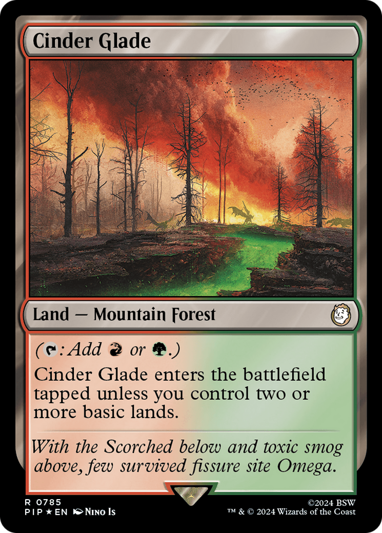 Cinder Glade (Surge Foil) [Fallout] | L.A. Mood Comics and Games