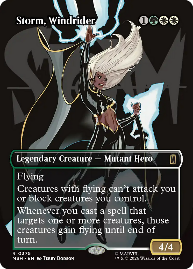 Storm, Windrider (Borderless) [Marvel Super Heroes] | L.A. Mood Comics and Games