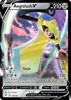 Aegislash V (126/185) [Sword & Shield: Vivid Voltage] | L.A. Mood Comics and Games