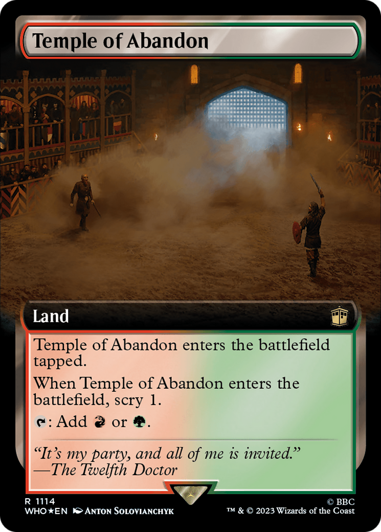 Temple of Abandon (Extended Art) (Surge Foil) [Doctor Who] | L.A. Mood Comics and Games