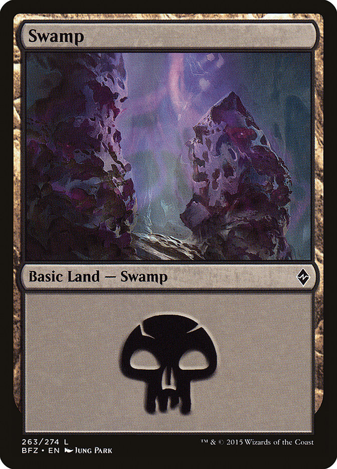 Swamp (263) [Battle for Zendikar] | L.A. Mood Comics and Games