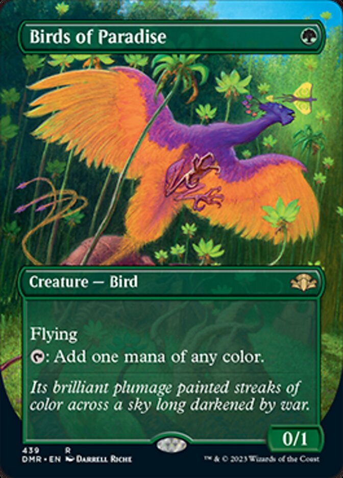 Birds of Paradise (Borderless Alternate Art) [Dominaria Remastered] | L.A. Mood Comics and Games