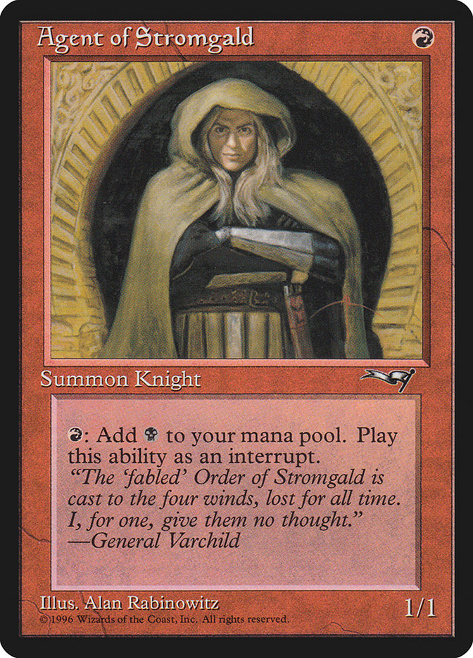 Agent of Stromgald (Arms Crossed) [Alliances] | L.A. Mood Comics and Games