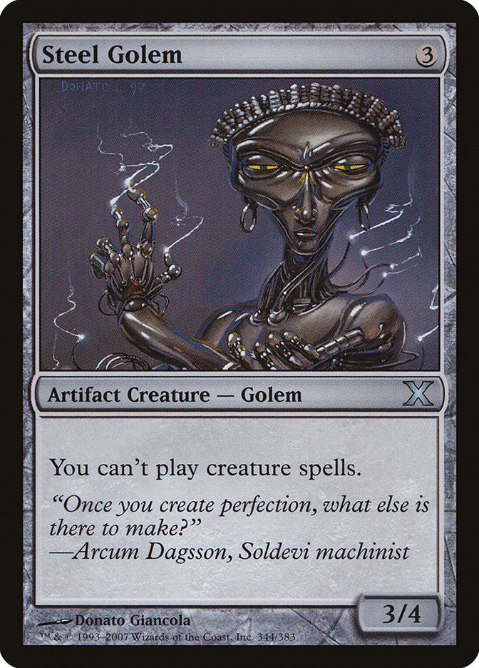 Steel Golem [Tenth Edition] | L.A. Mood Comics and Games
