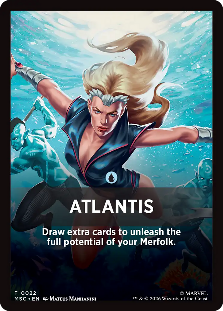Atlantis Theme Card [Marvel Super Heroes Commander] | L.A. Mood Comics and Games