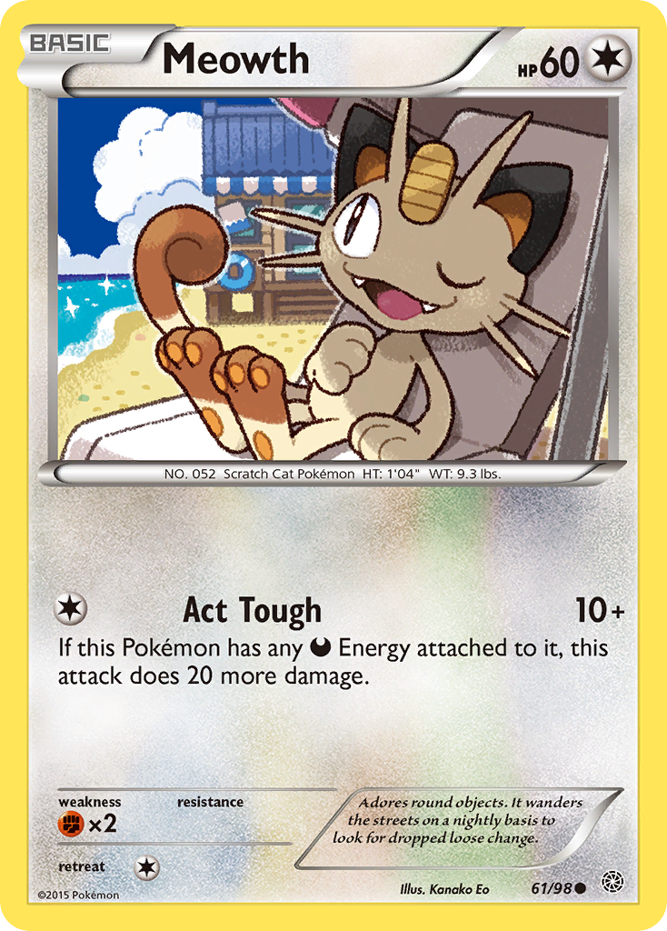 Meowth (61/98) [XY: Ancient Origins] | L.A. Mood Comics and Games